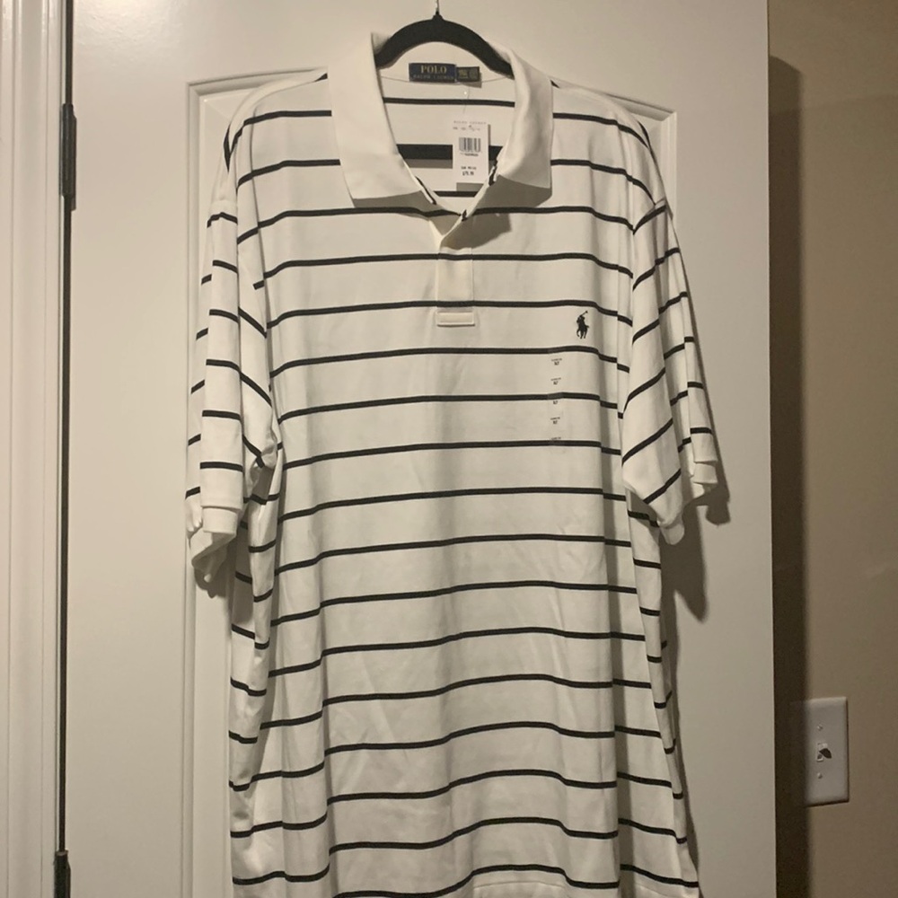 Big & Tall: Polo by Ralph Lauren Striped short sleeve Polo Shirt.
